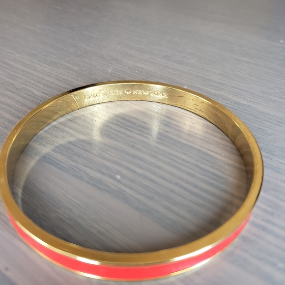 Kate Spade Coral and Gold Bangle - Picture 4 of 6